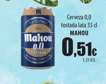 Spar Tenerife Cerveza 0,0 tostada lata mahou oferta