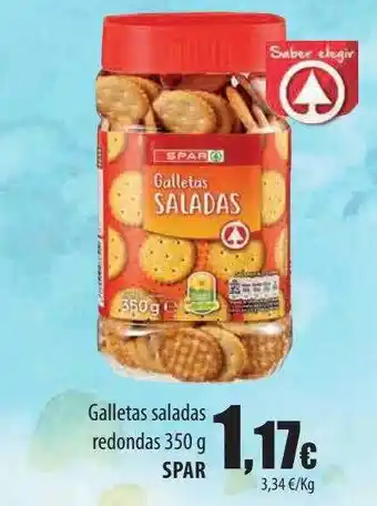 Spar Tenerife Galletas saladas redondas spar oferta