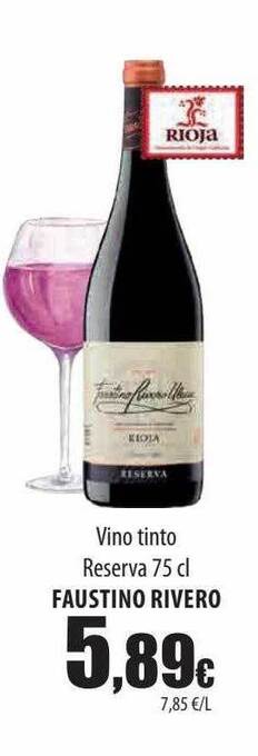 Spar Tenerife Vino tinto reserva faustino rivero oferta
