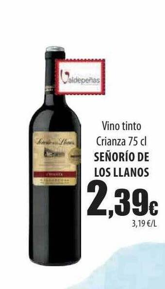 Spar Tenerife Vino tinto crianza señorio de los llanos oferta