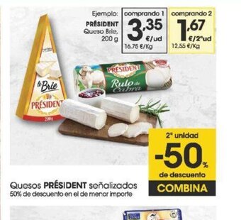 Eroski Président queso brie oferta