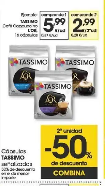 Eroski Tassimo Cápsulas oferta