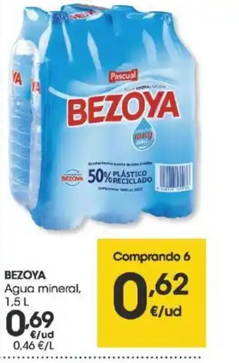 Eroski Bezoya agua mineral 1.5L oferta