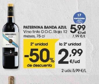 Eroski Paternina banda azul oferta