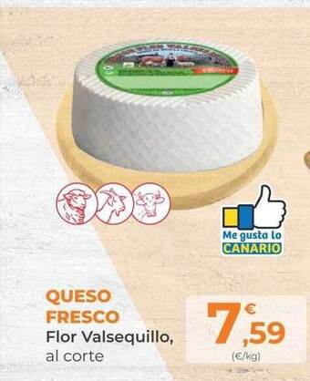 SPAR Gran Canaria Queso fresco flor valsequillo oferta
