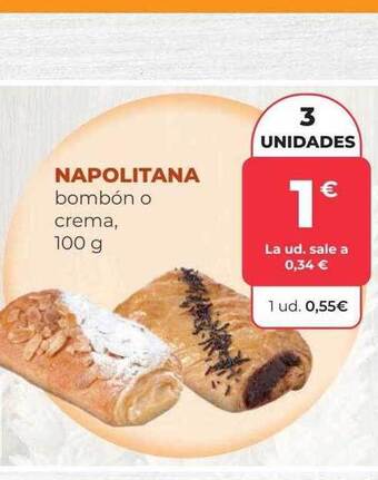 SPAR Gran Canaria Napolitana bombón o crema oferta