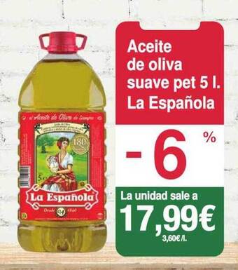 Spar La Palma Aceite de oliva suave la española oferta