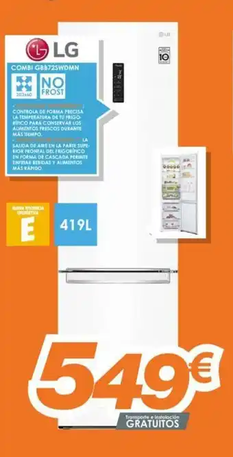 Pascual Martí LG Combi GBB72SWDMN oferta