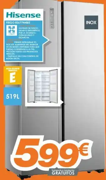 Pascual Martí Hisense Frigo RS677N4BIE oferta