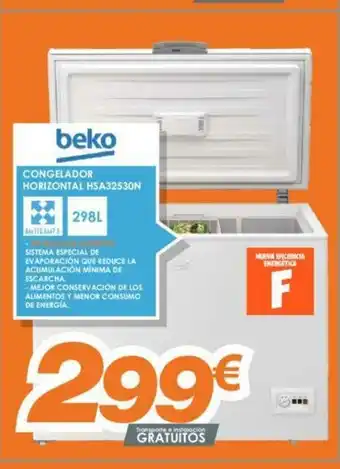 Pascual Martí Beko Congelador Horizontal HSA32530N oferta