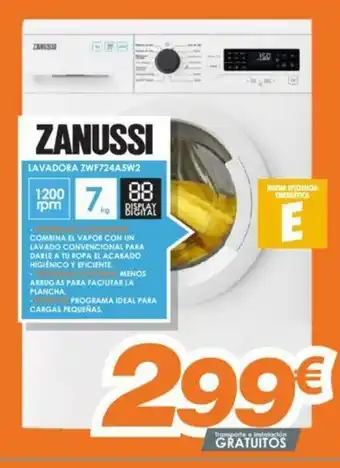 Pascual Martí Zanussi Lavadora ZWF724A5W2 oferta