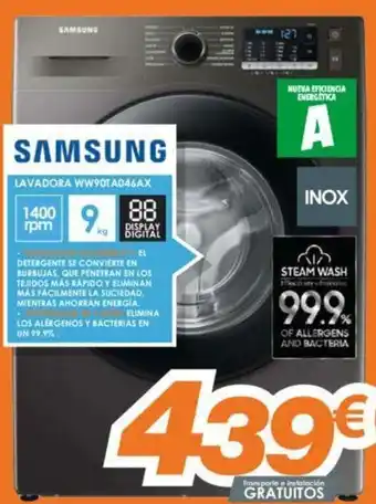 Pascual Martí Samsung Lavadora WW90TAO46AX oferta