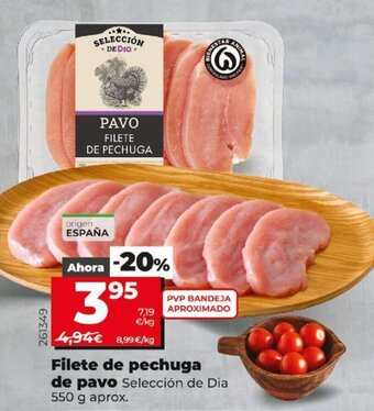 Dia Filete de pechuga de pavo oferta