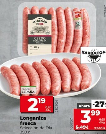 Dia Longaniza fresca oferta