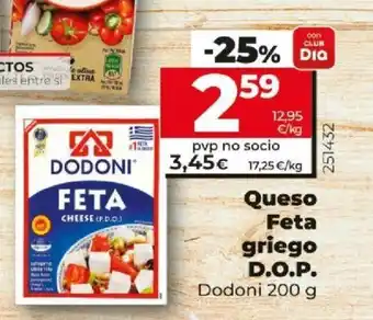 Dia Queso feta griego D.O.P. oferta