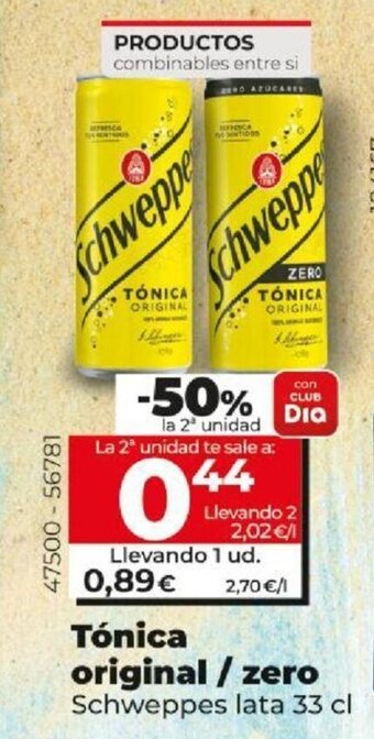 Dia Tónica original / zero oferta