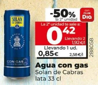 Dia Agua con gas oferta