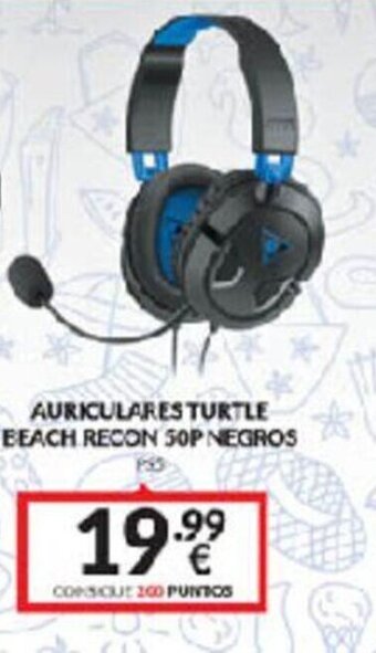 Game Auriculares turtle beach recon 50P negros oferta