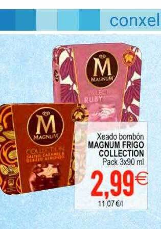 Plenus Supermercados Xeado bombón magnum frigo collection oferta