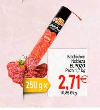 Plenus Supermercados Salchichón nobleza elpozo oferta