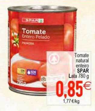Plenus Supermercados Tomate natural enteiro spar oferta