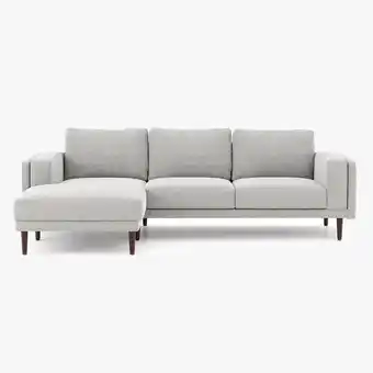 Sofá chaise longue a la izquierda gris bloom