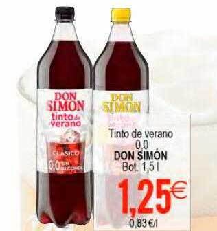 Plenus Supermercados Tinto de verano 0.0 don simon oferta