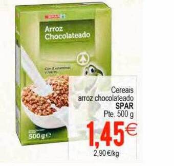 Plenus Supermercados Cereais arroz chocolateado spar oferta