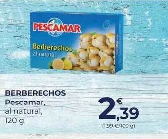 SPAR Berberechos pescamar al natural oferta