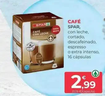SPAR Café spar con leche cortado descafeinado espresso o extra intenso oferta