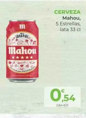 SPAR Cerveza mahou 5 estrellas oferta