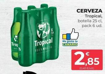 SPAR Cerveza tropical oferta