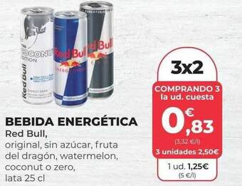 SPAR Bebida energética red bull oferta