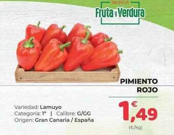 SPAR Pimiento rojo oferta