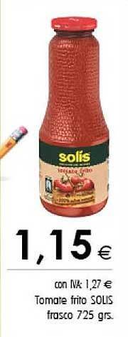Cash Ifa Tomate frito solis frasco oferta