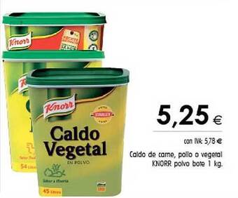 Cash Ifa Caldo de carne pollo o vegetal knorr polvo bote oferta