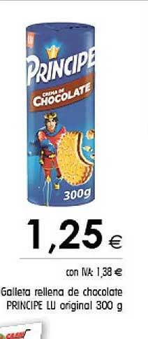 Cash Ifa Galleta rellena de chocolate principe lu original oferta