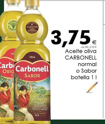 Cash Ifa Aceite oliva carbonell normal o sabor botella oferta