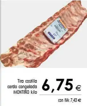 Cash Ifa Tira costilla cerdo congelada montiño kilo oferta