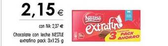 Cash Ifa Chocolate con leche nestle extrafino pack oferta