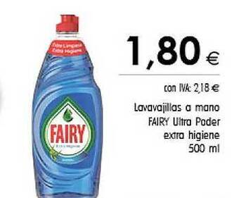Cash Ifa Lavavajillas a mano fairy ultra poder extra higiene oferta