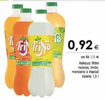 Cash Ifa Refresco trina naranja limón manzana o tropical oferta
