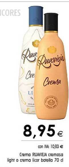 Cash Ifa Crema ruaviela cremosa light o crema licor botella oferta