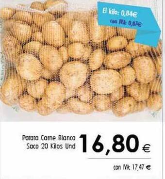 Cash Ifa Patata carne blanca saco 20 kilos oferta
