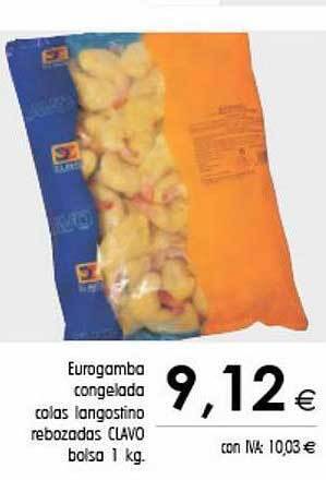 Cash Ifa Eurogamba congelada colas langostino rebozadas clavo bolsa oferta