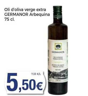 Supermercats Jespac Oli d'oliva verge extra germanor arbequina oferta