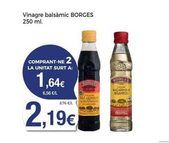 Supermercats Jespac Vinagre balsàmic borges oferta