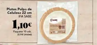 Gadis Platos Pulpa De Celulosa 22 Cm Ifa Sabe oferta