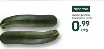 Eroski Nafarroa Kuiatxo Berdea Calabacín Verde oferta