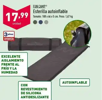 ALDI Fun Camp Esterilla Autoinflable oferta